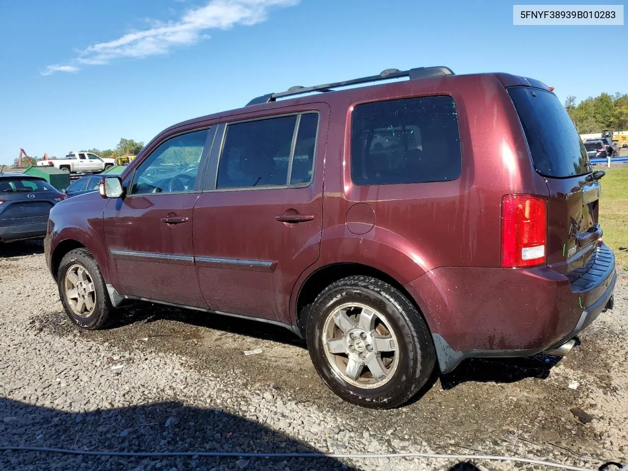 2009 Honda Pilot Touring VIN: 5FNYF38939B010283 Lot: 73181844