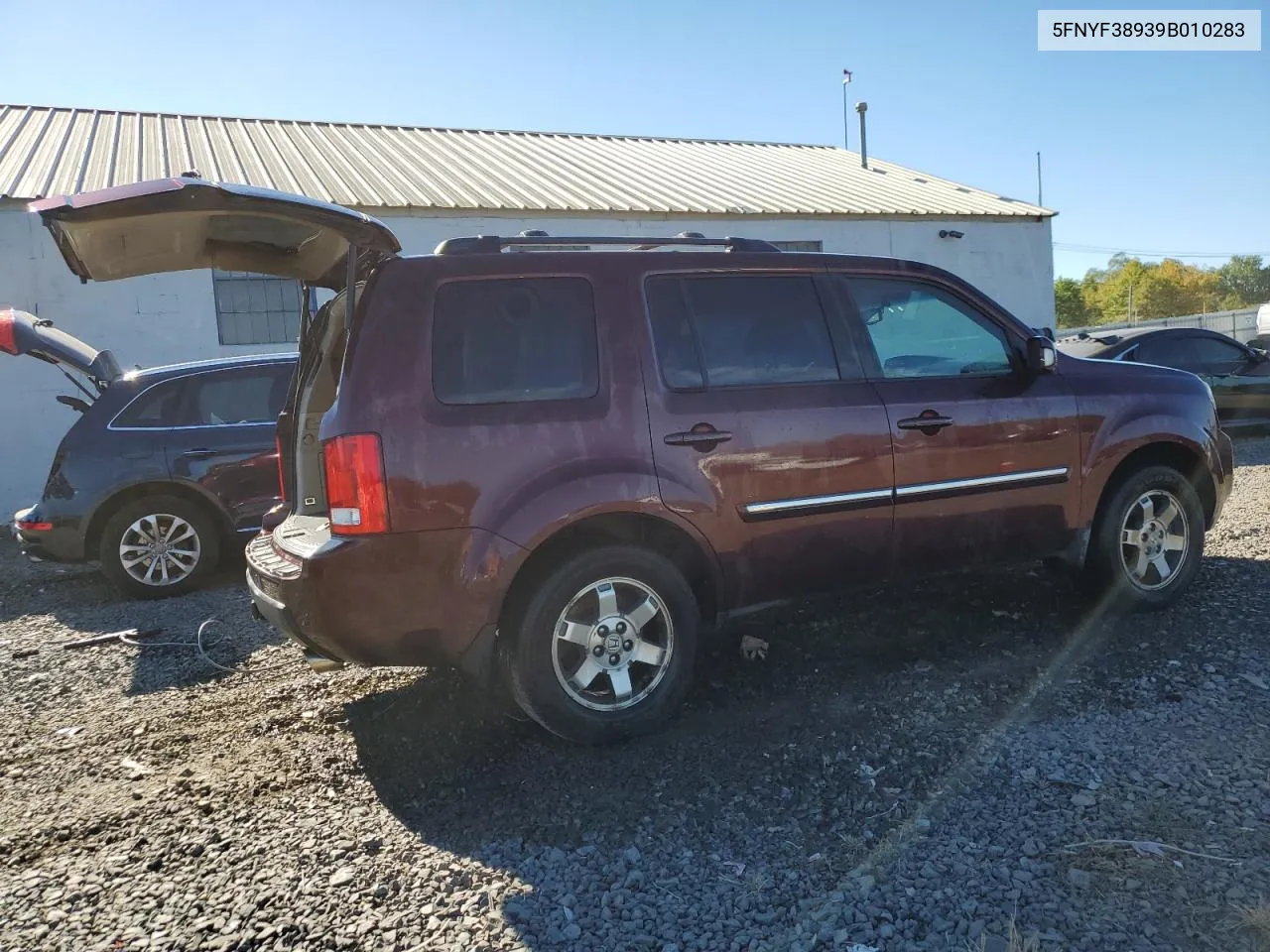 2009 Honda Pilot Touring VIN: 5FNYF38939B010283 Lot: 73181844