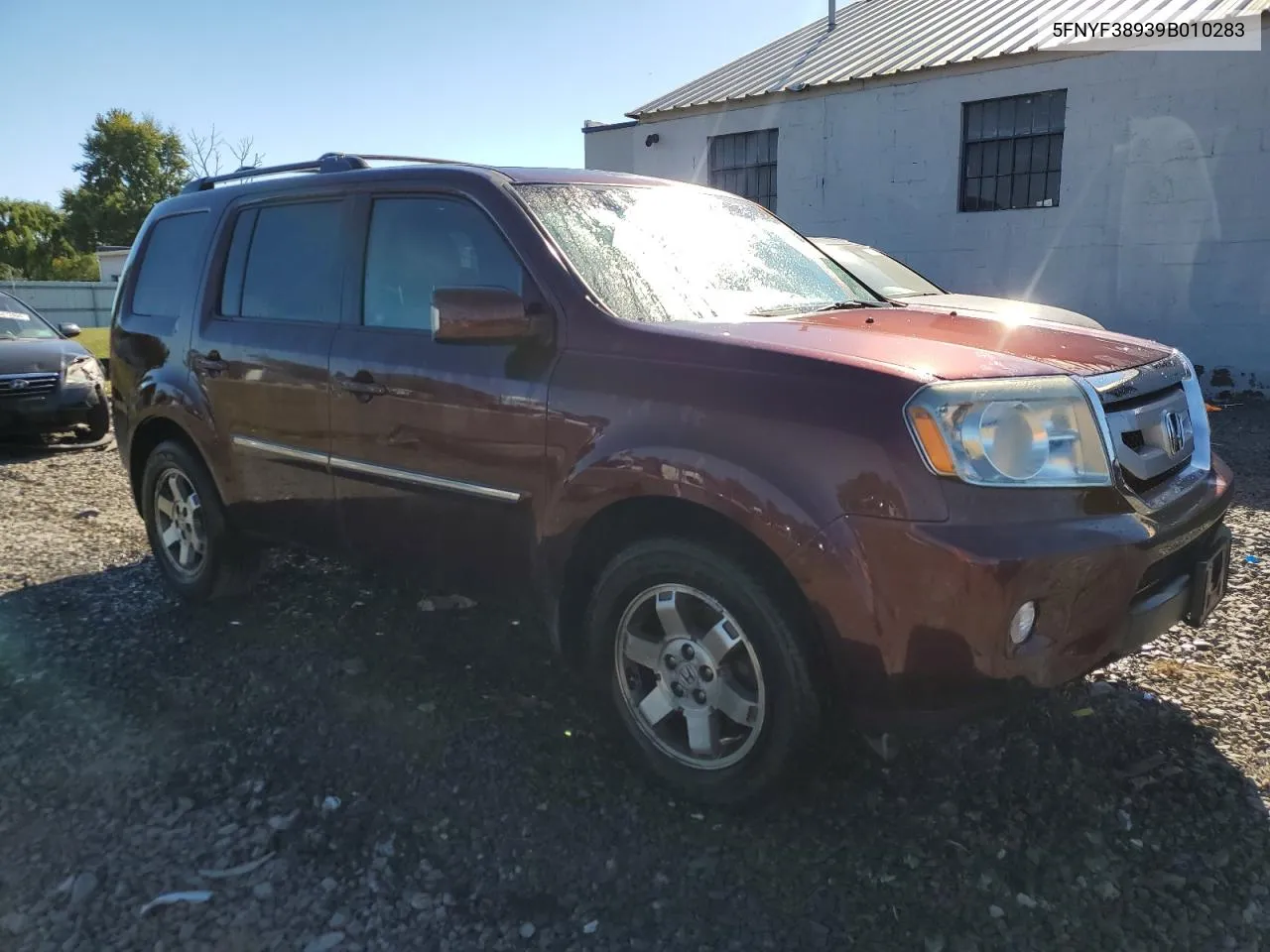 2009 Honda Pilot Touring VIN: 5FNYF38939B010283 Lot: 73181844