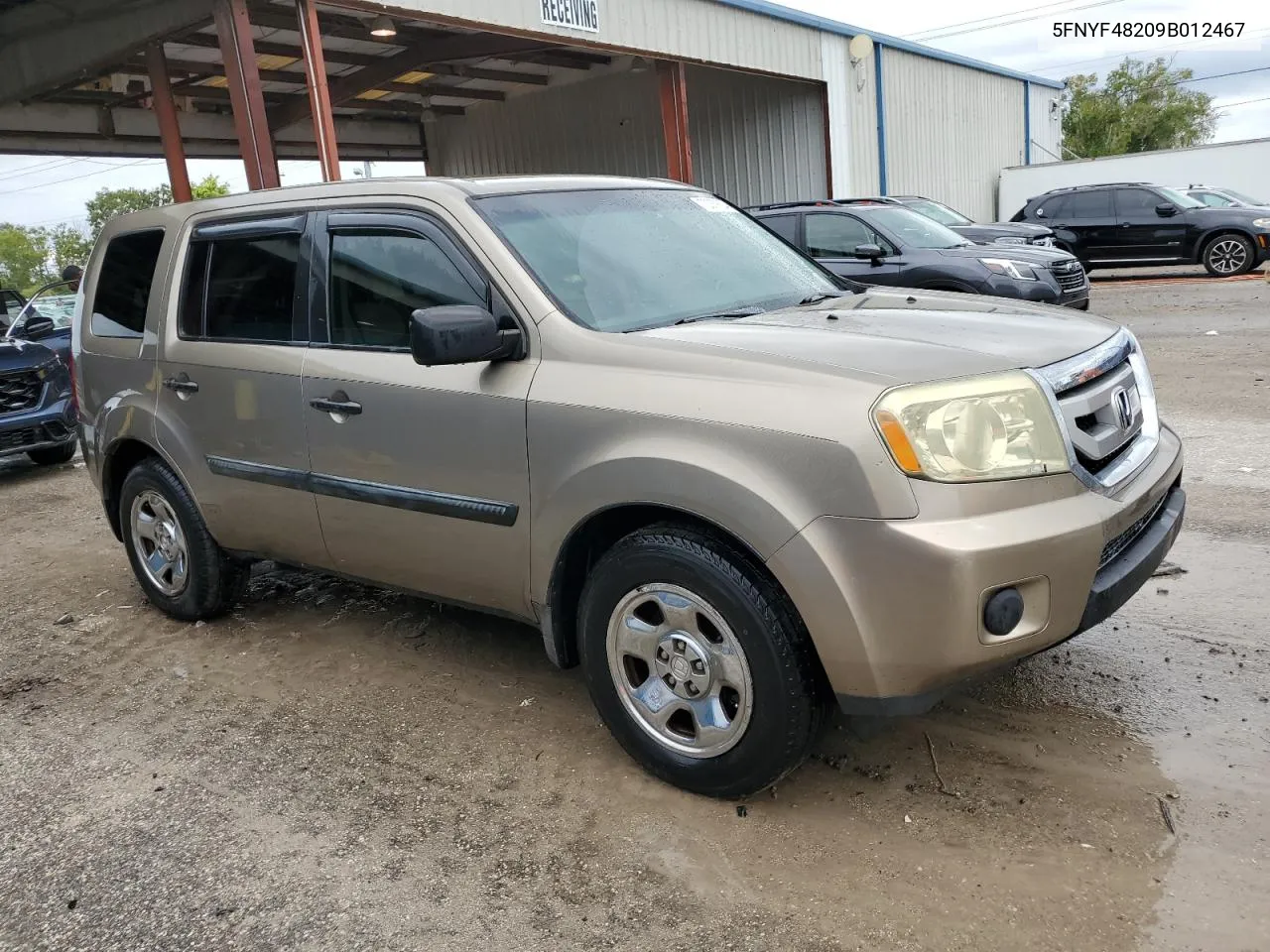 2009 Honda Pilot Lx VIN: 5FNYF48209B012467 Lot: 73357804