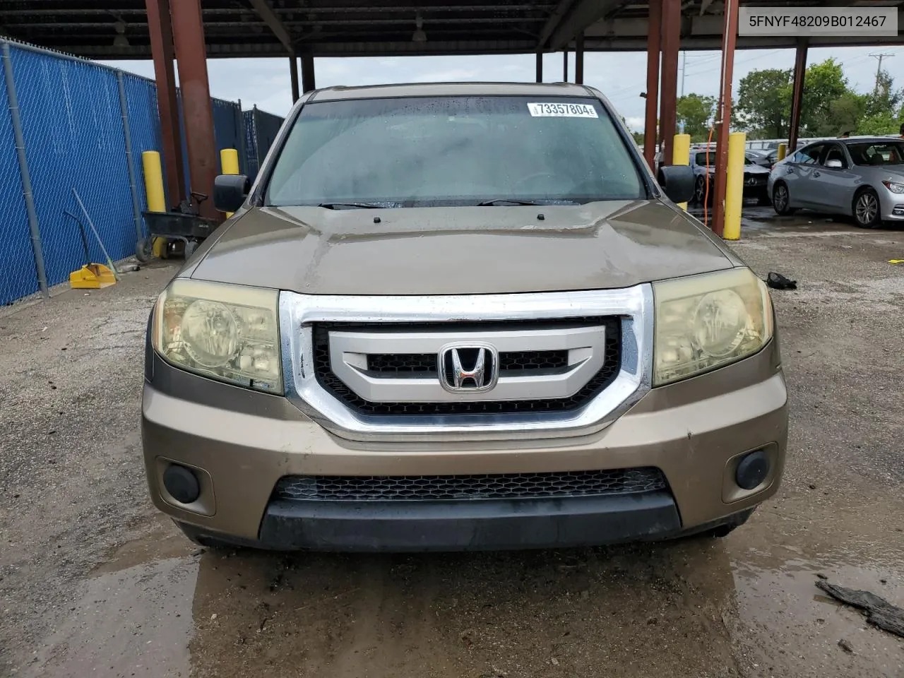 5FNYF48209B012467 2009 Honda Pilot Lx