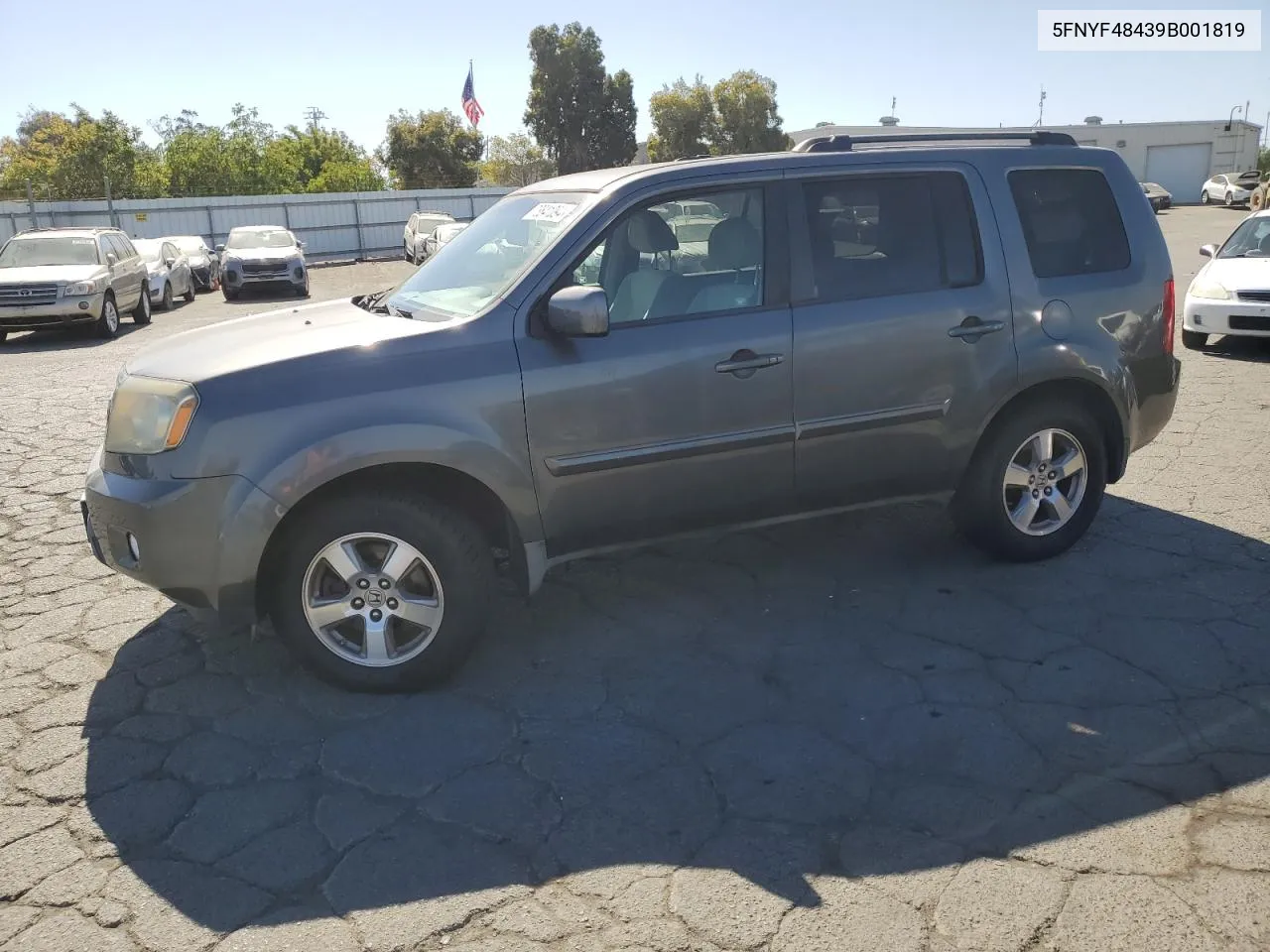 2009 Honda Pilot Ex VIN: 5FNYF48439B001819 Lot: 73841094