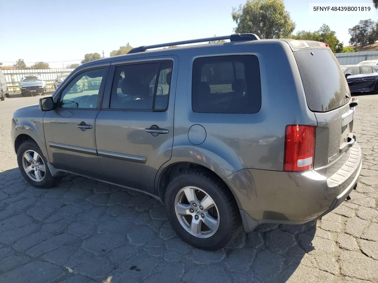 5FNYF48439B001819 2009 Honda Pilot Ex