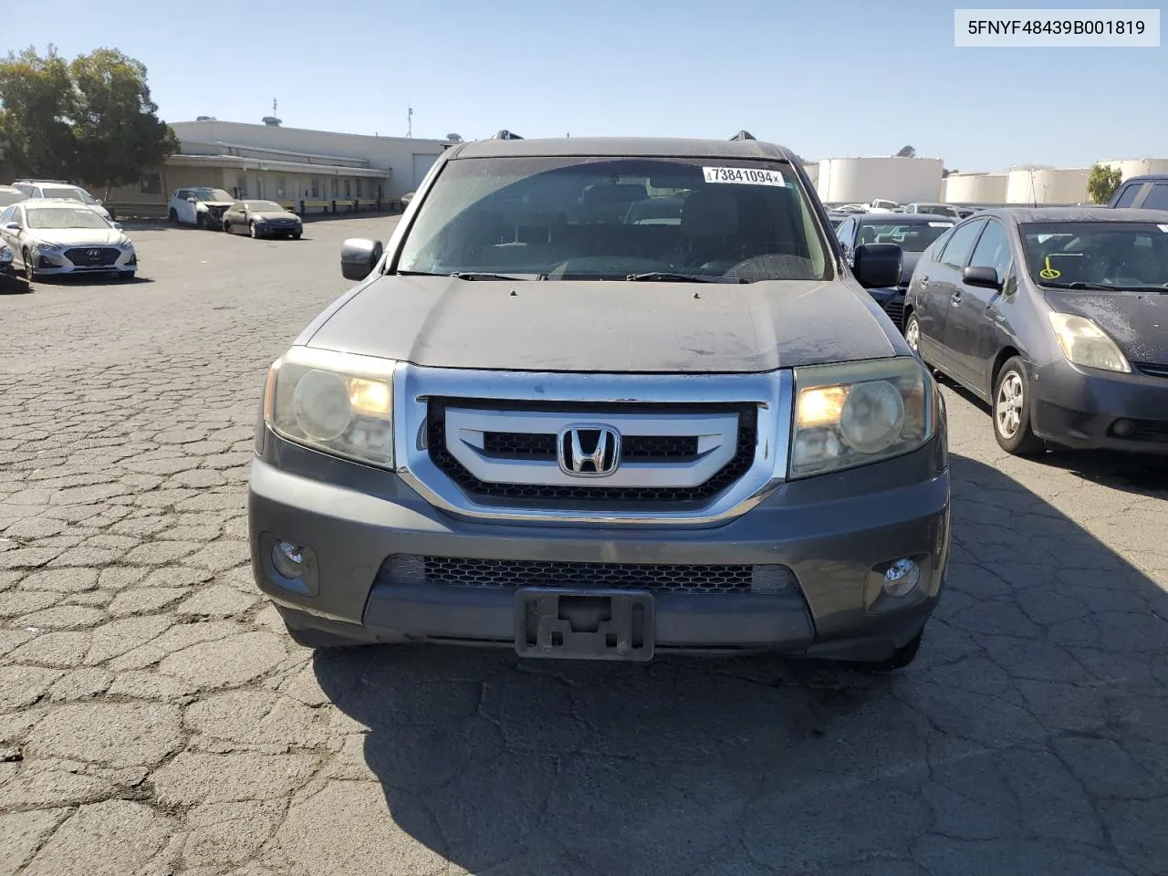 2009 Honda Pilot Ex VIN: 5FNYF48439B001819 Lot: 73841094