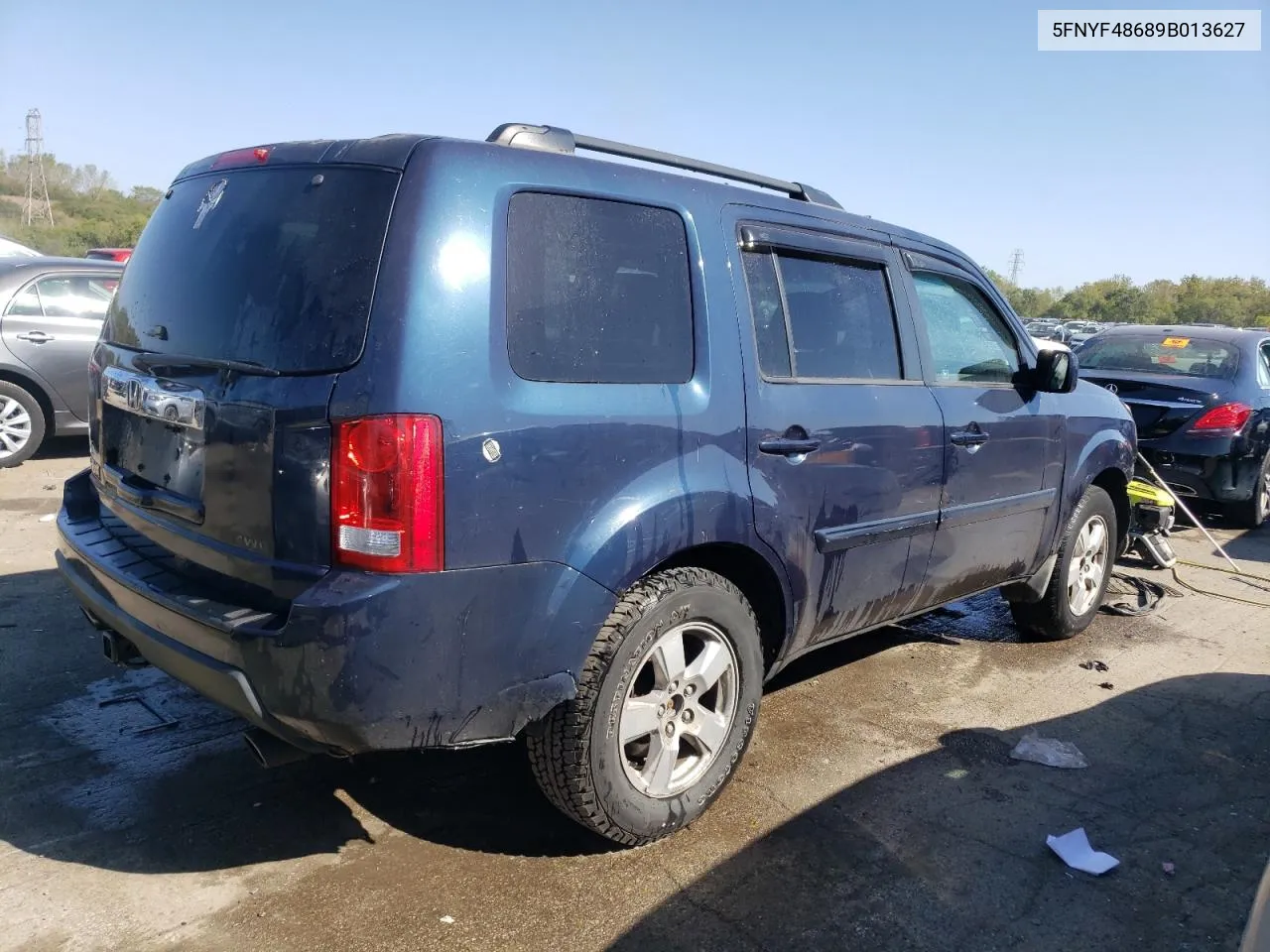 2009 Honda Pilot Exl VIN: 5FNYF48689B013627 Lot: 73874614