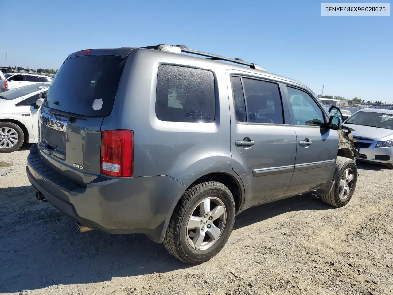 5FNYF486X9B020675 2009 Honda Pilot Exl