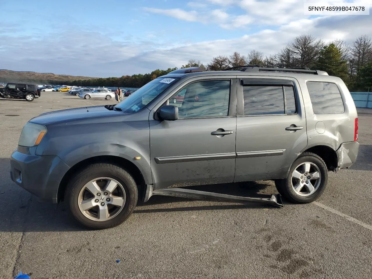 2009 Honda Pilot Exl VIN: 5FNYF48599B047678 Lot: 74192454