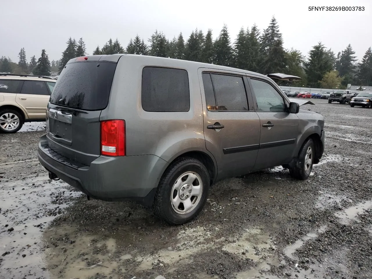 2009 Honda Pilot Lx VIN: 5FNYF38269B003783 Lot: 74705314