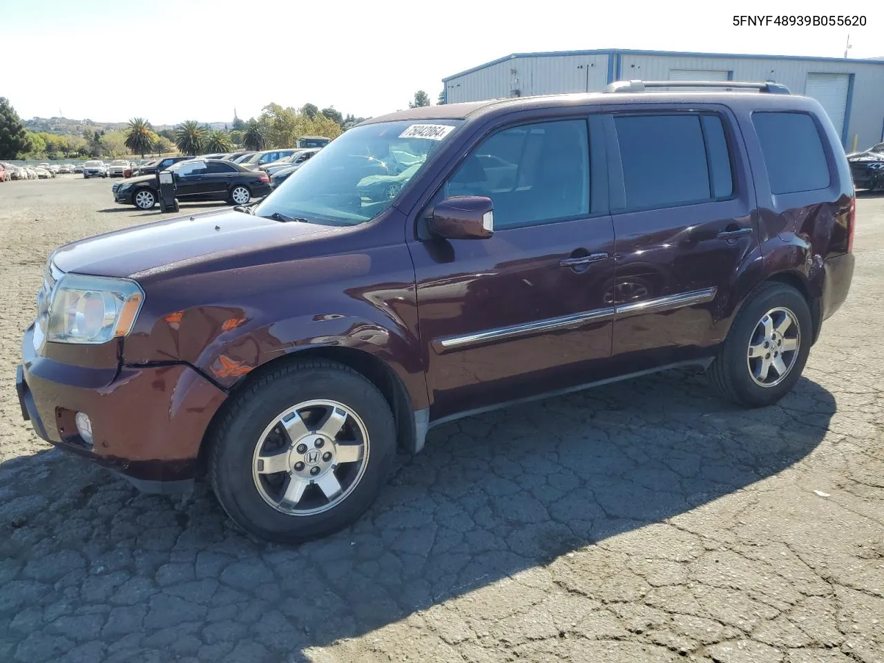 2009 Honda Pilot Touring VIN: 5FNYF48939B055620 Lot: 75042864