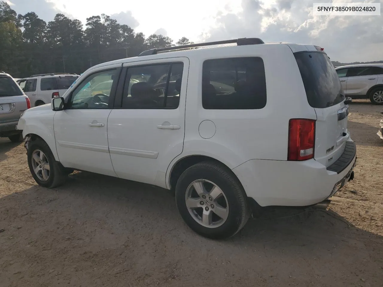 2009 Honda Pilot Exl VIN: 5FNYF38509B024820 Lot: 75311204