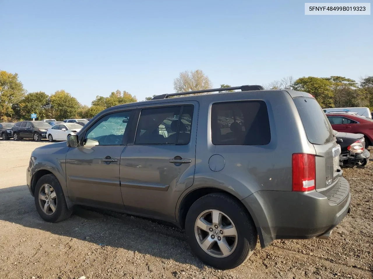 2009 Honda Pilot Ex VIN: 5FNYF48499B019323 Lot: 75337014