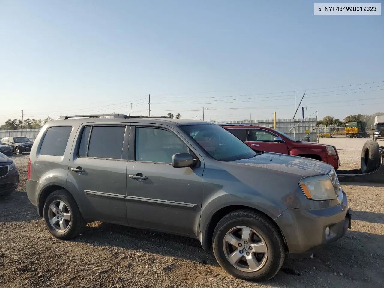 2009 Honda Pilot Ex VIN: 5FNYF48499B019323 Lot: 75337014