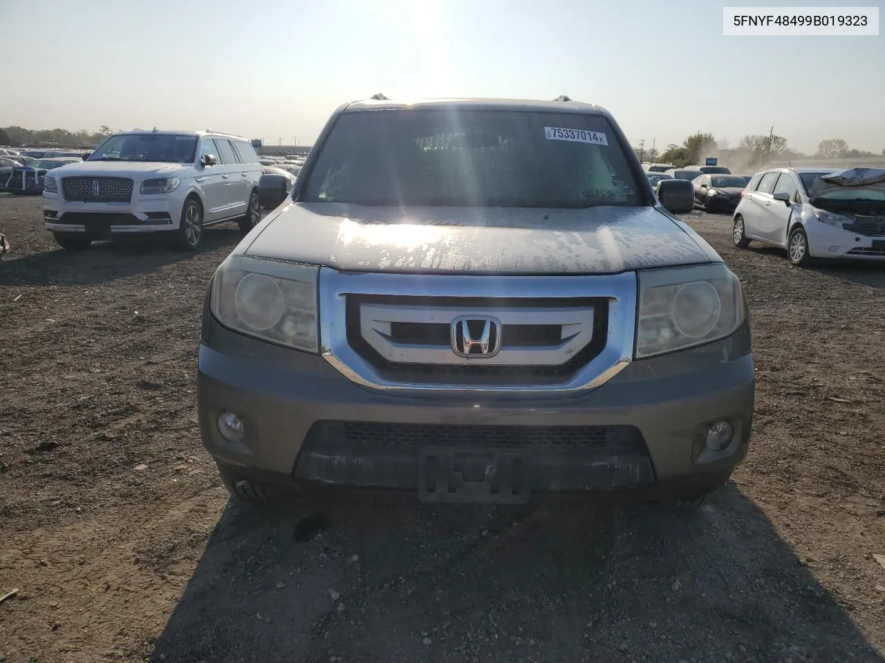 2009 Honda Pilot Ex VIN: 5FNYF48499B019323 Lot: 75337014