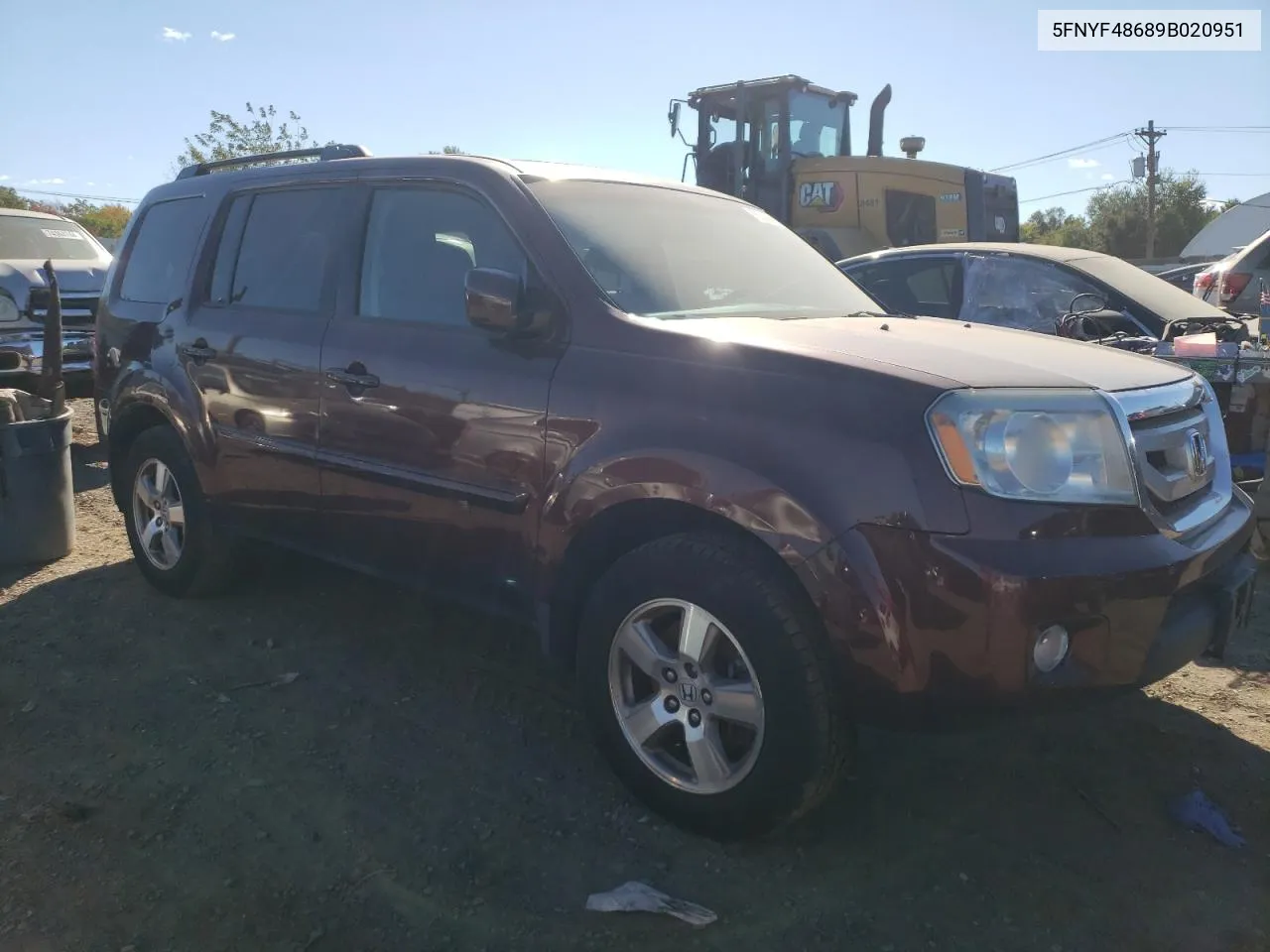 5FNYF48689B020951 2009 Honda Pilot Exl