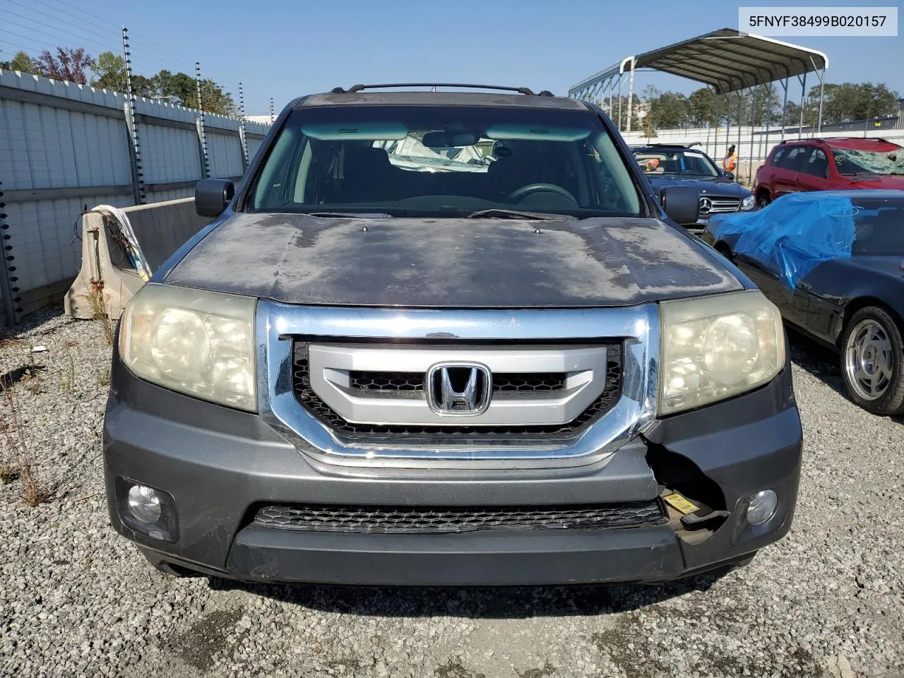 2009 Honda Pilot Ex VIN: 5FNYF38499B020157 Lot: 75672574