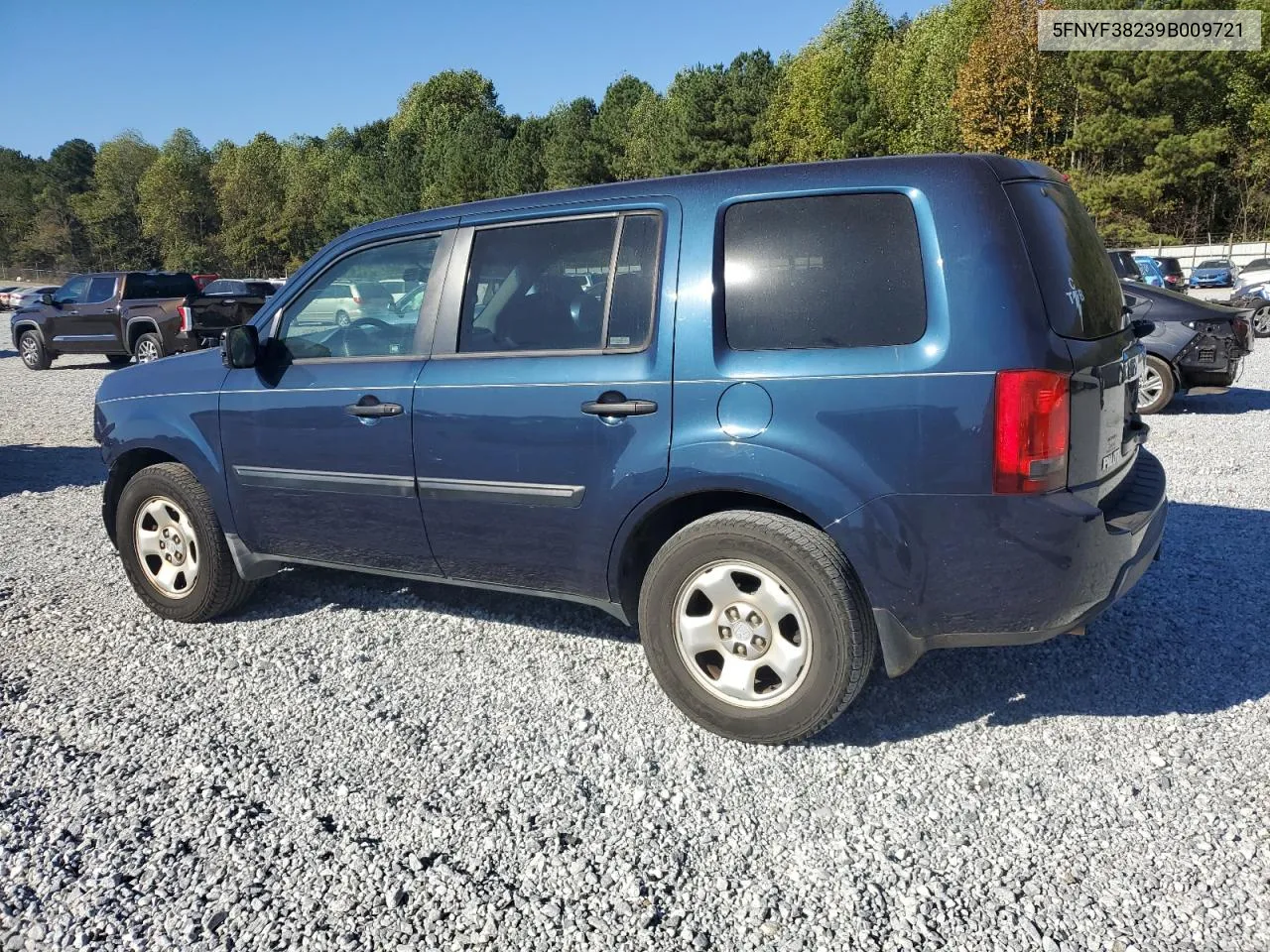 2009 Honda Pilot Lx VIN: 5FNYF38239B009721 Lot: 75718604