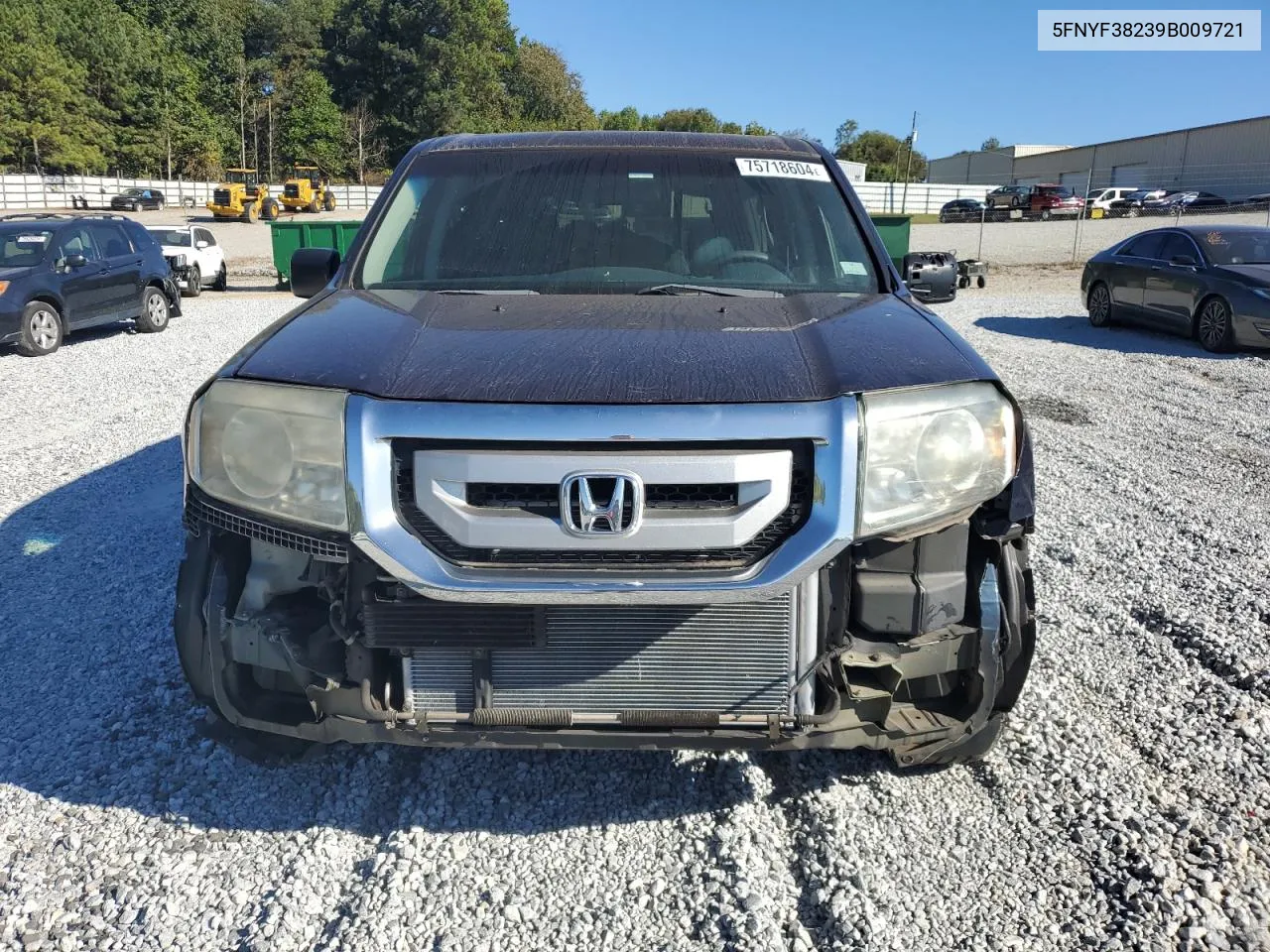 2009 Honda Pilot Lx VIN: 5FNYF38239B009721 Lot: 75718604