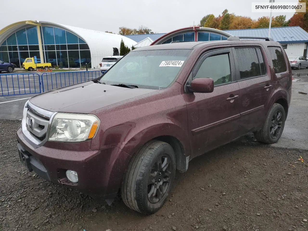 2009 Honda Pilot Exl VIN: 5FNYF48699B010607 Lot: 75824024