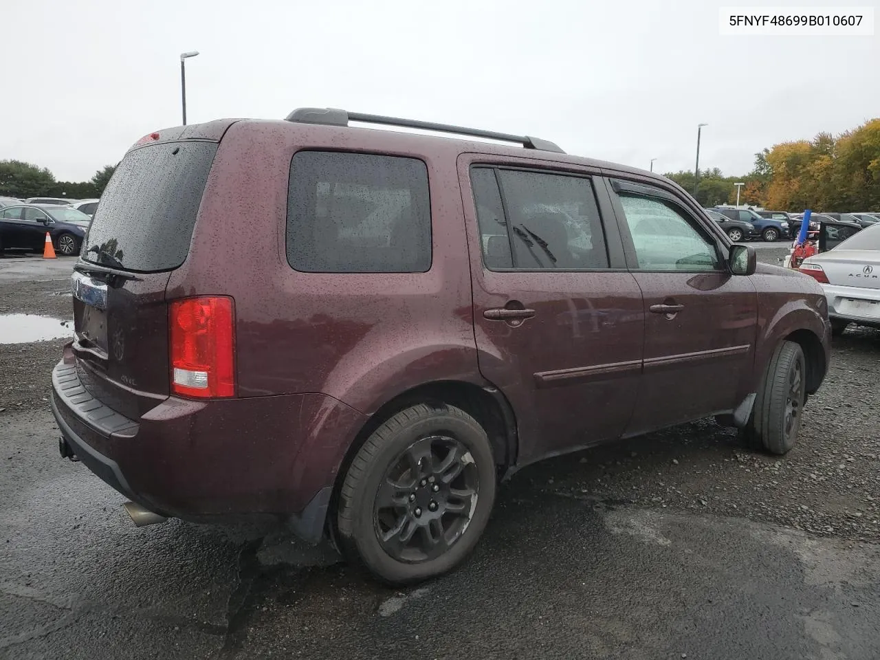 5FNYF48699B010607 2009 Honda Pilot Exl