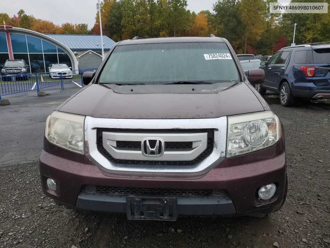 5FNYF48699B010607 2009 Honda Pilot Exl