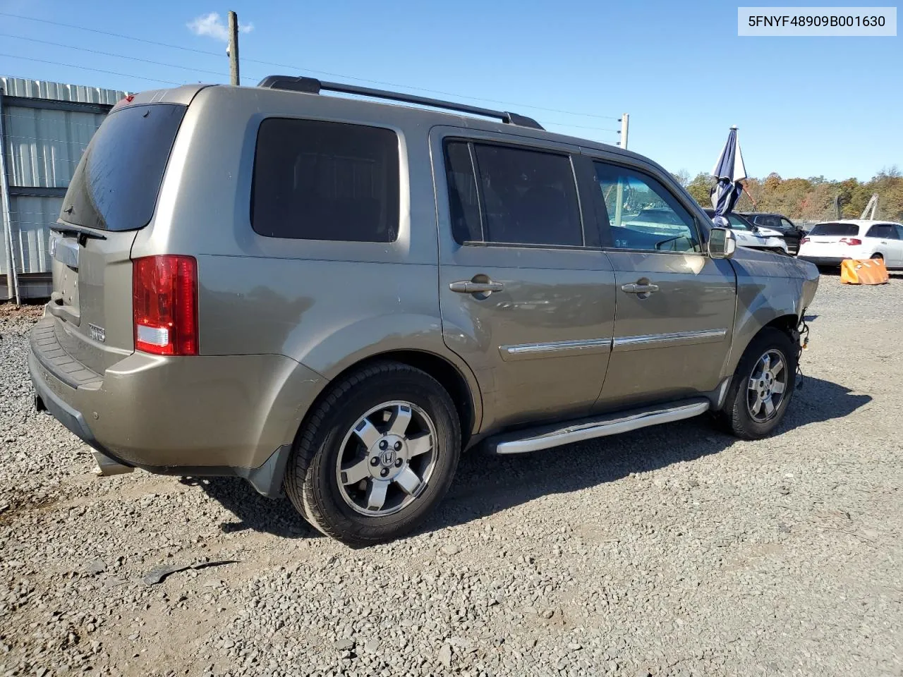 2009 Honda Pilot Touring VIN: 5FNYF48909B001630 Lot: 75864034