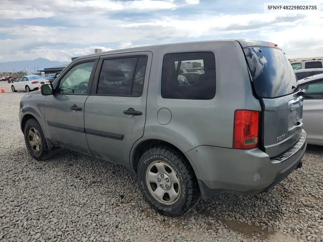 2009 Honda Pilot Lx VIN: 5FNYF48229B028735 Lot: 75942944