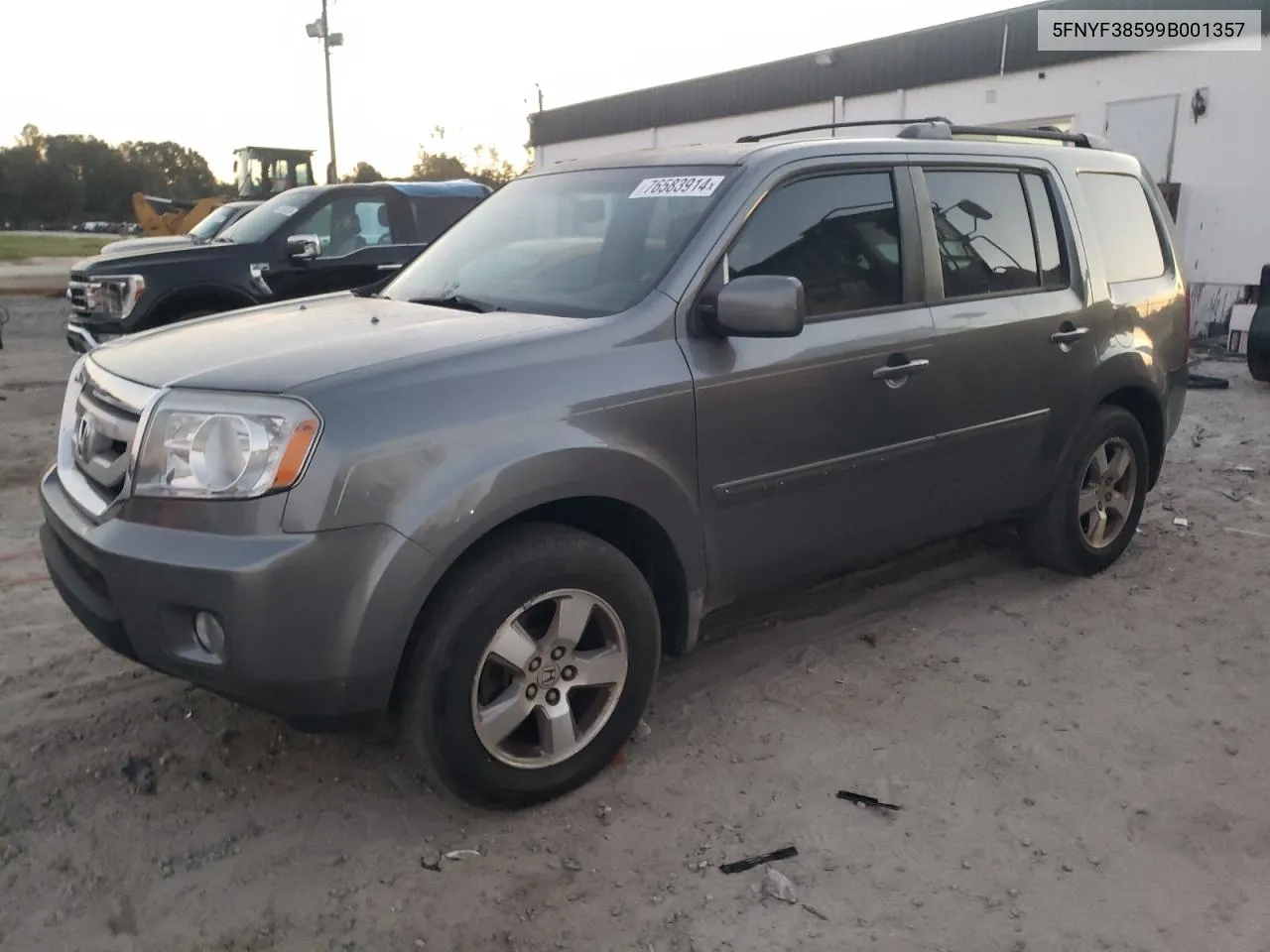 2009 Honda Pilot Exl VIN: 5FNYF38599B001357 Lot: 76583914