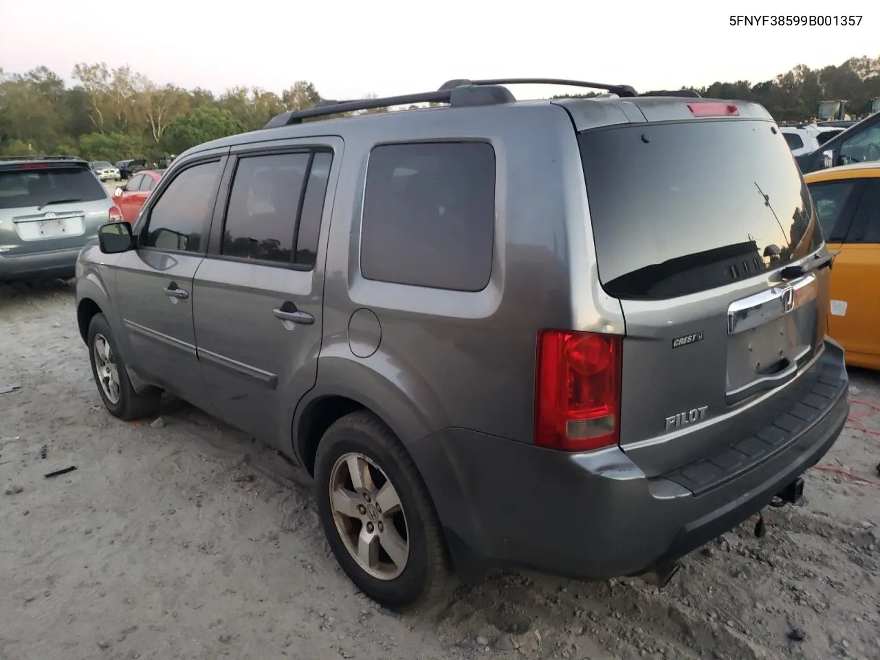 2009 Honda Pilot Exl VIN: 5FNYF38599B001357 Lot: 76583914