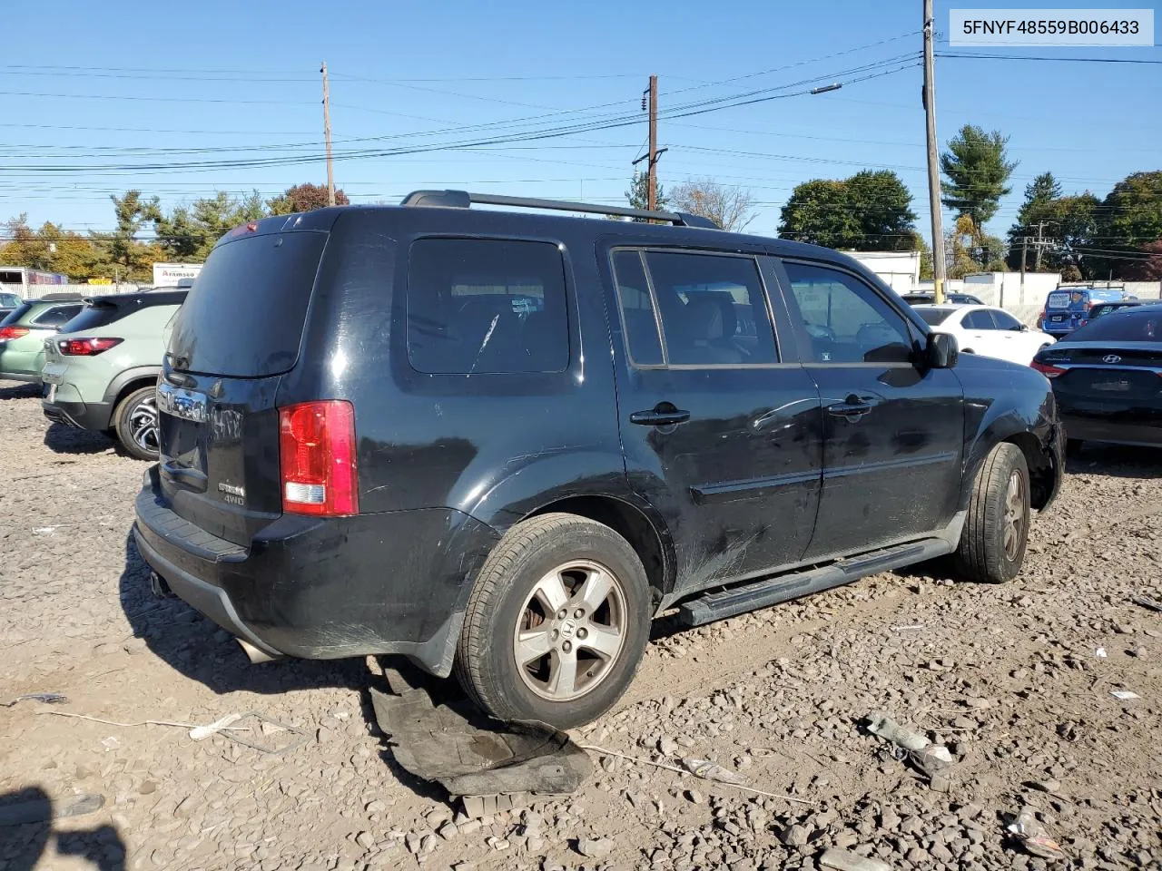 2009 Honda Pilot Exl VIN: 5FNYF48559B006433 Lot: 76587104