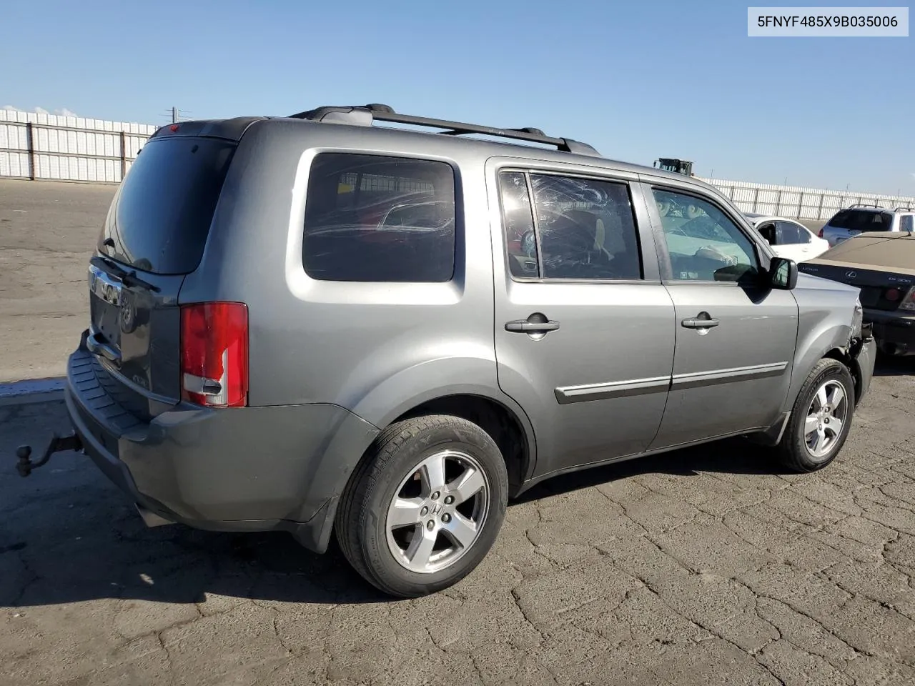 2009 Honda Pilot Exl VIN: 5FNYF485X9B035006 Lot: 76831314