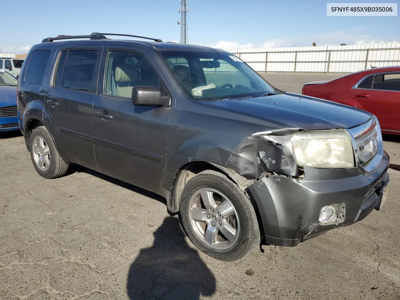 2009 Honda Pilot Exl VIN: 5FNYF485X9B035006 Lot: 76831314