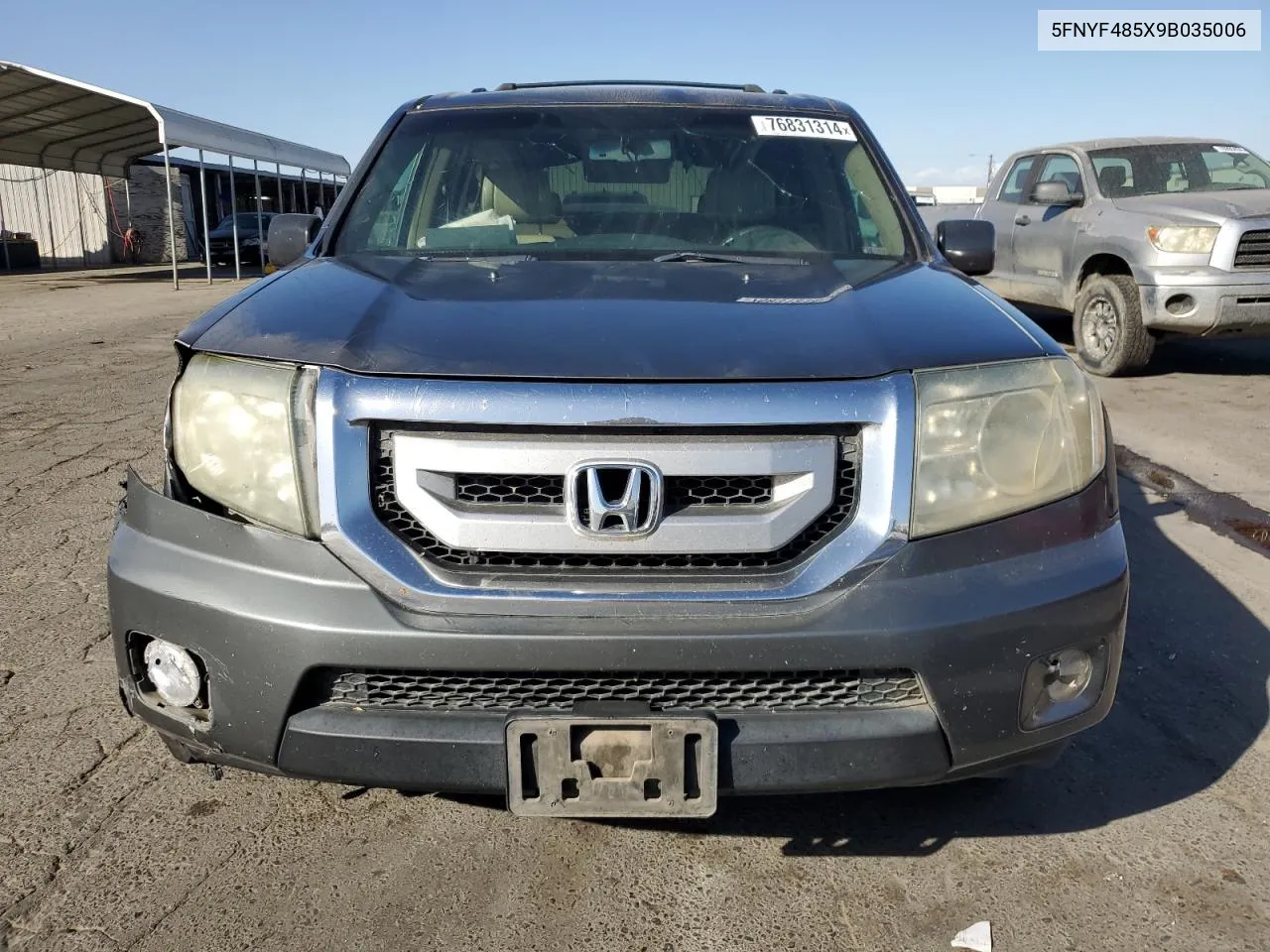 2009 Honda Pilot Exl VIN: 5FNYF485X9B035006 Lot: 76831314