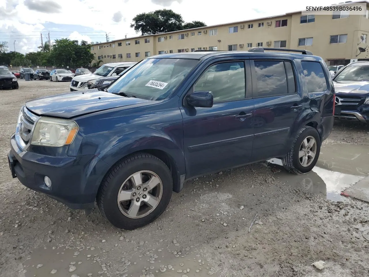 5FNYF48539B036496 2009 Honda Pilot Exl