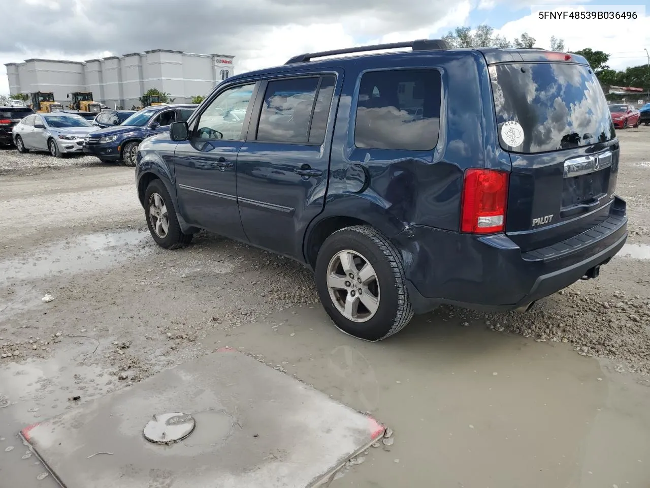 2009 Honda Pilot Exl VIN: 5FNYF48539B036496 Lot: 76835294