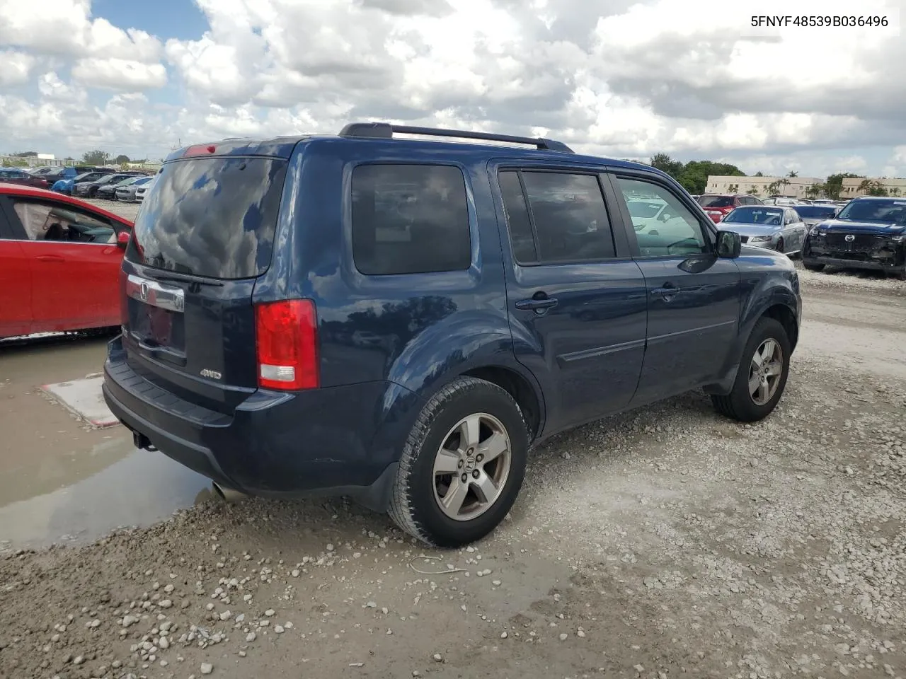 2009 Honda Pilot Exl VIN: 5FNYF48539B036496 Lot: 76835294