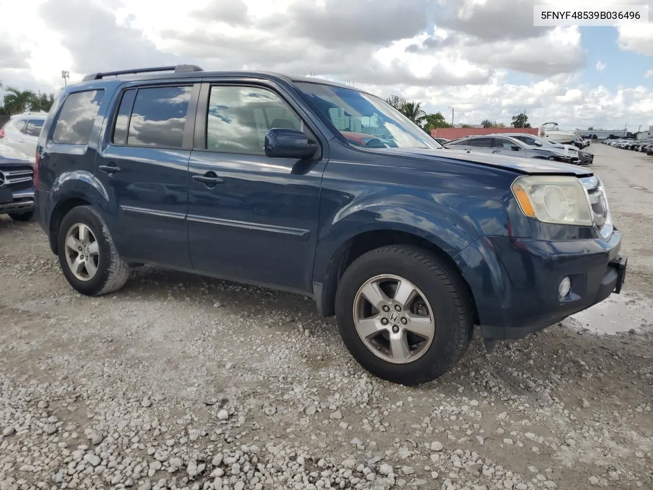 2009 Honda Pilot Exl VIN: 5FNYF48539B036496 Lot: 76835294