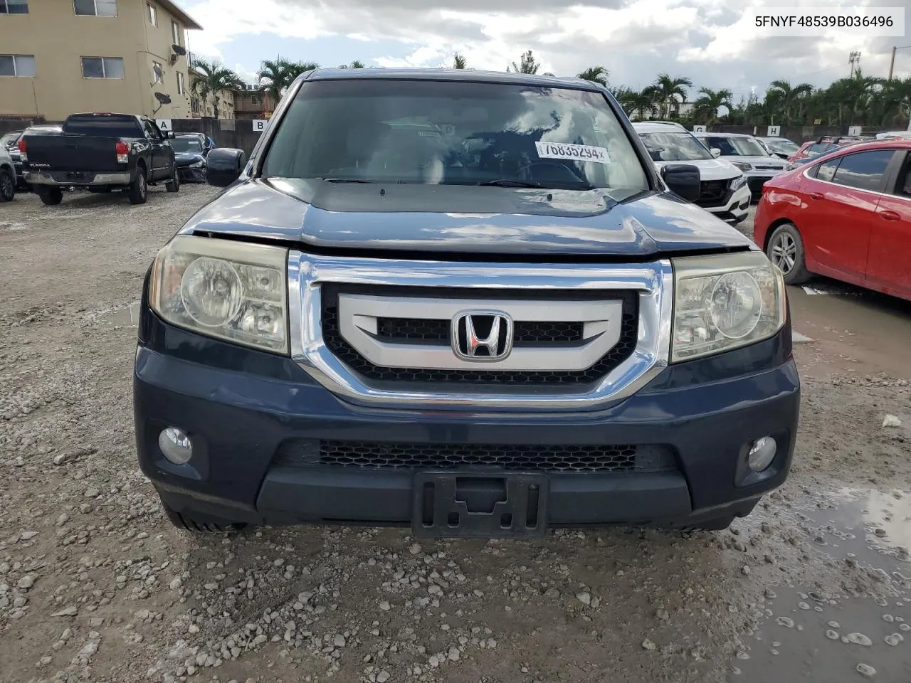 2009 Honda Pilot Exl VIN: 5FNYF48539B036496 Lot: 76835294