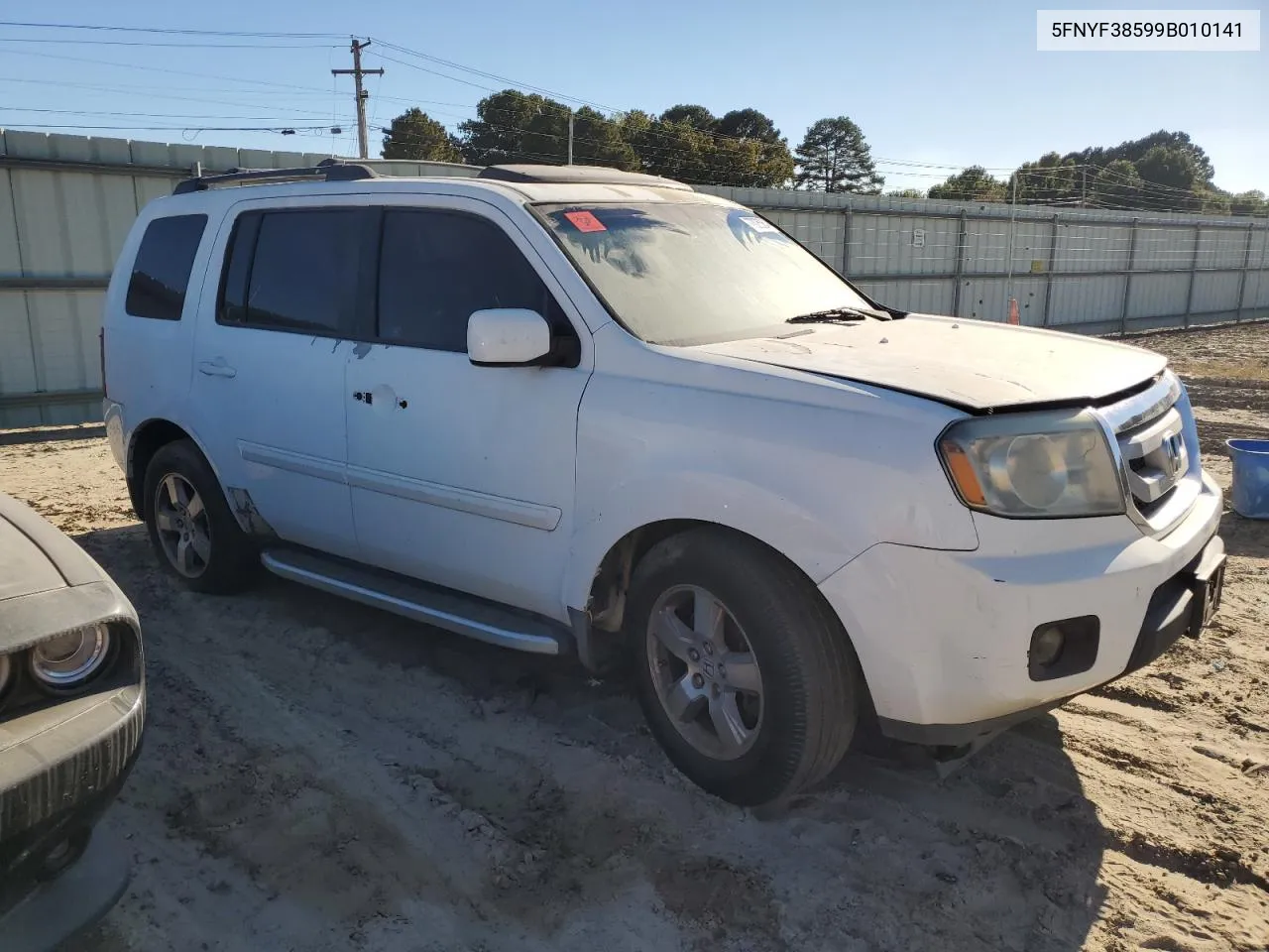 5FNYF38599B010141 2009 Honda Pilot Exl