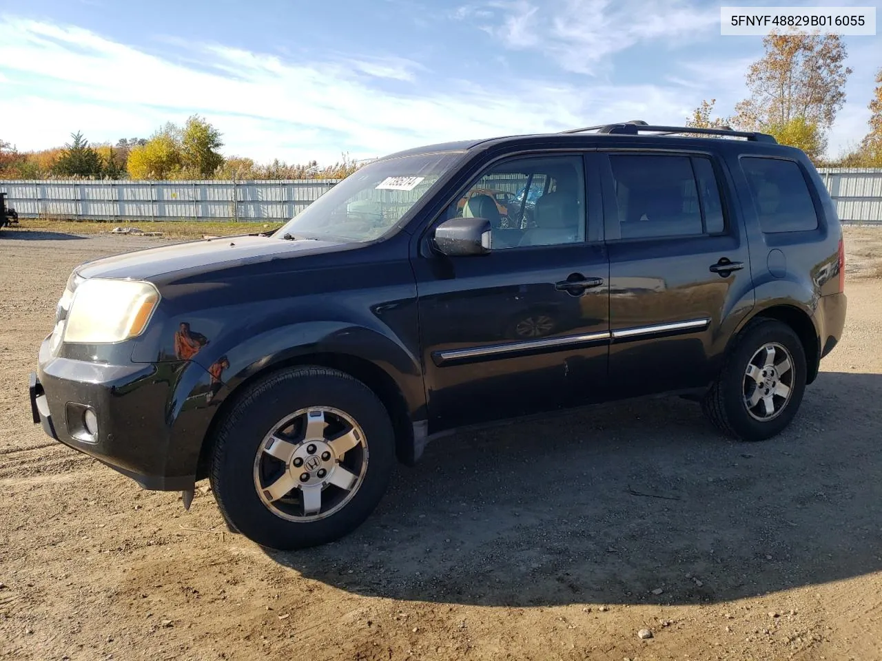 2009 Honda Pilot Touring VIN: 5FNYF48829B016055 Lot: 77395214