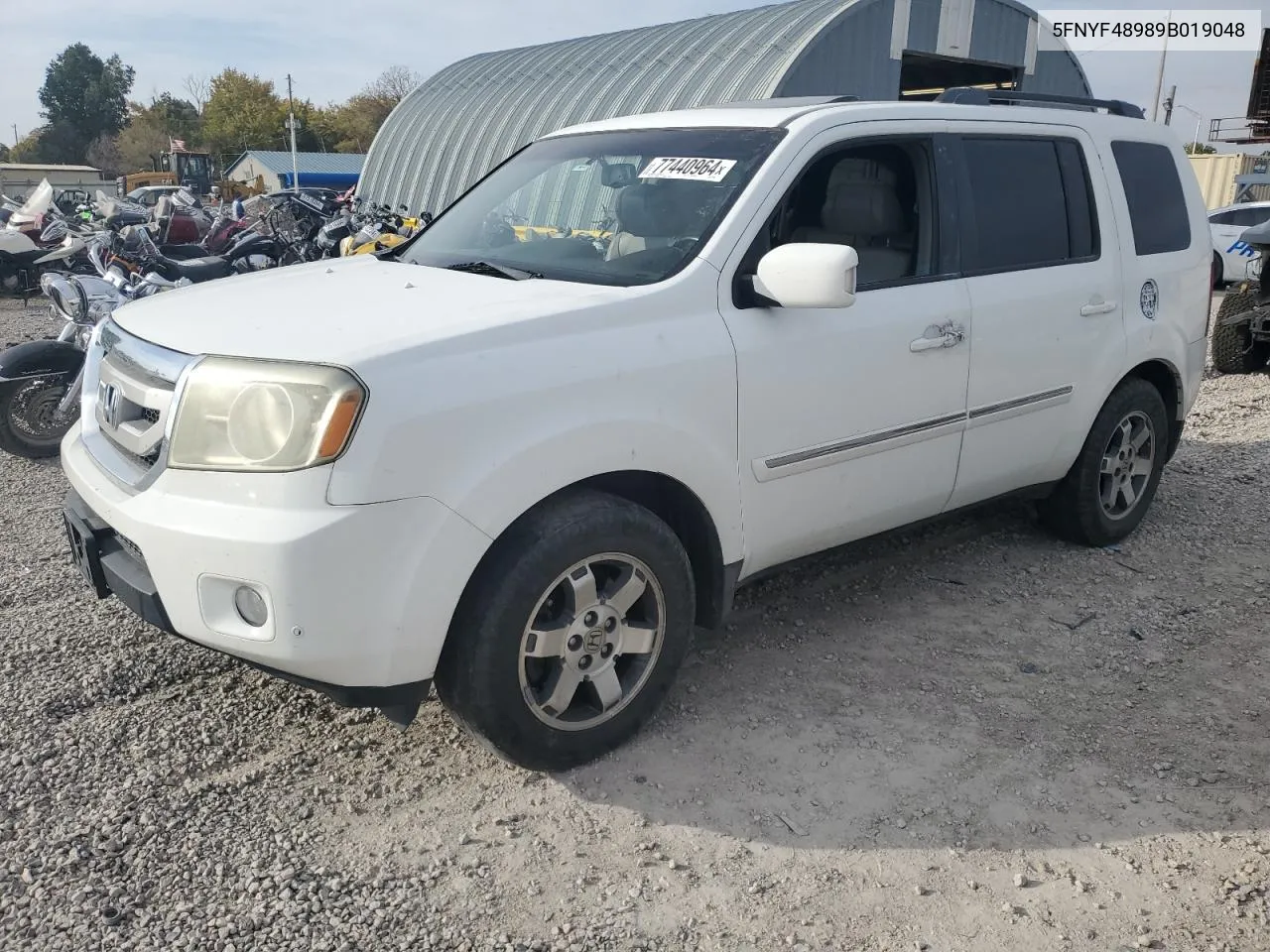 2009 Honda Pilot Touring VIN: 5FNYF48989B019048 Lot: 77440964