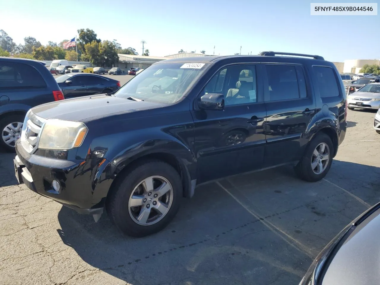 2009 Honda Pilot Exl VIN: 5FNYF485X9B044546 Lot: 77504454