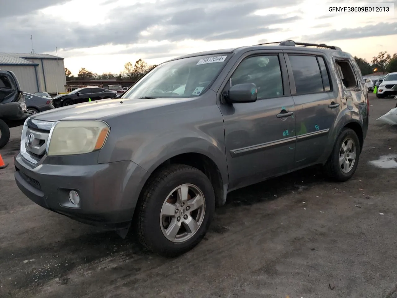 2009 Honda Pilot Exl VIN: 5FNYF38609B012613 Lot: 79812664