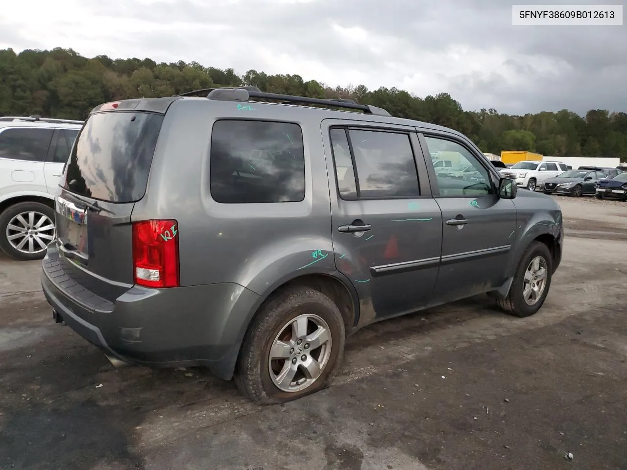 2009 Honda Pilot Exl VIN: 5FNYF38609B012613 Lot: 79812664