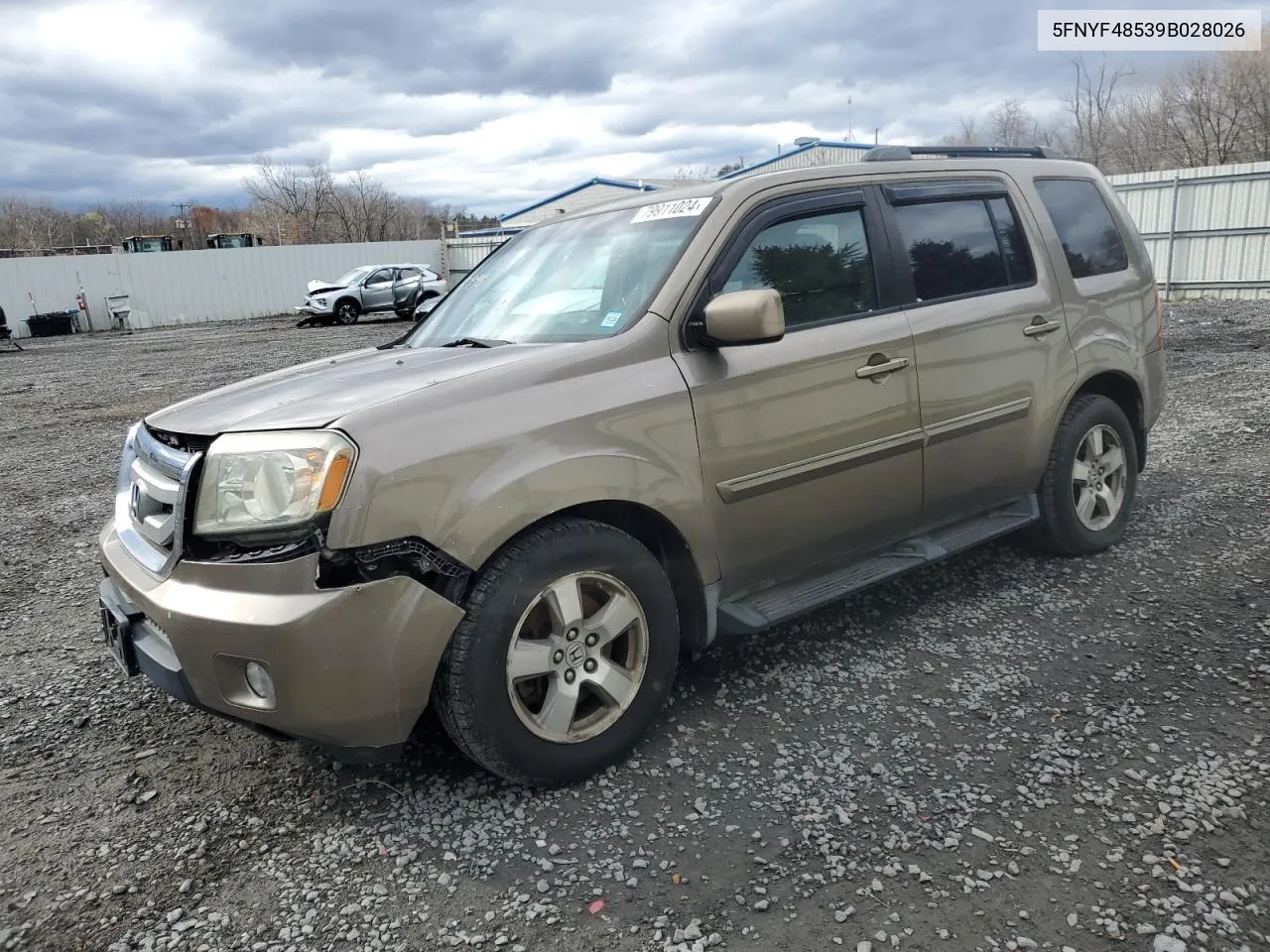 2009 Honda Pilot Exl VIN: 5FNYF48539B028026 Lot: 79911024