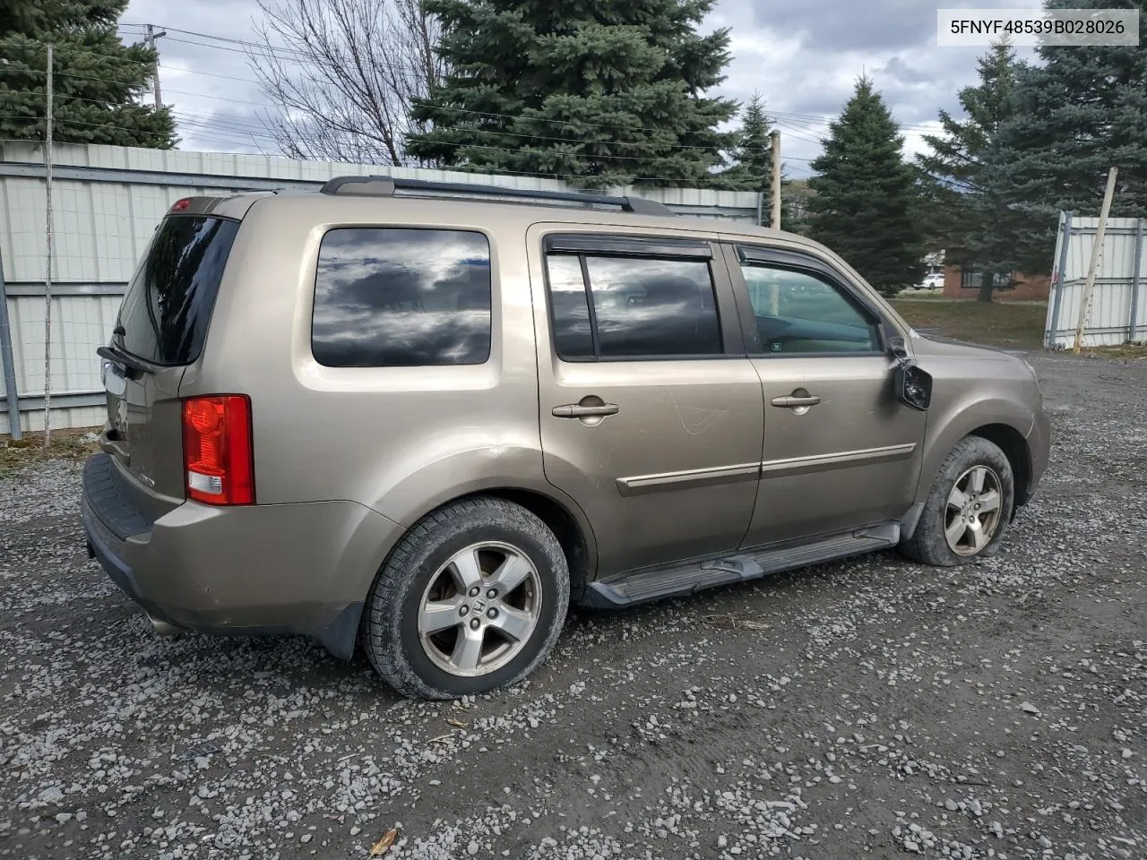 2009 Honda Pilot Exl VIN: 5FNYF48539B028026 Lot: 79911024