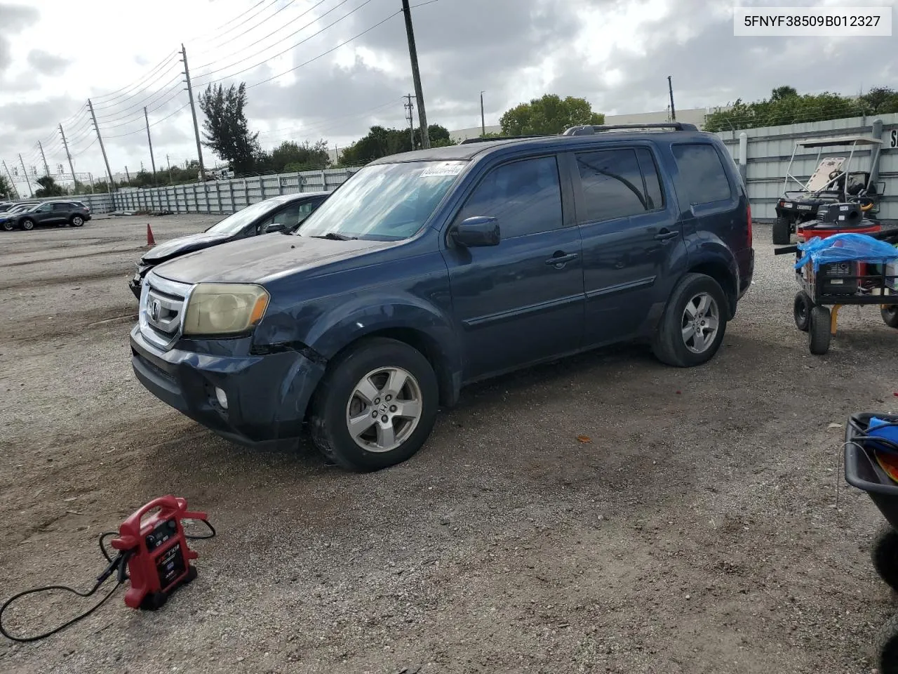 2009 Honda Pilot Exl VIN: 5FNYF38509B012327 Lot: 80026444