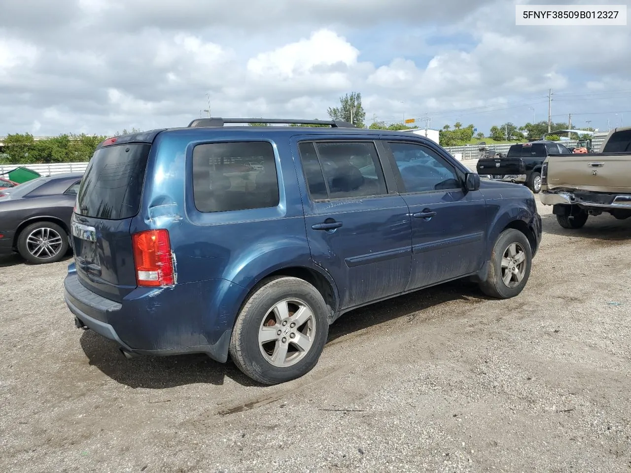 2009 Honda Pilot Exl VIN: 5FNYF38509B012327 Lot: 80026444