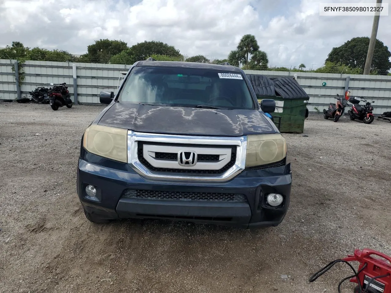 2009 Honda Pilot Exl VIN: 5FNYF38509B012327 Lot: 80026444