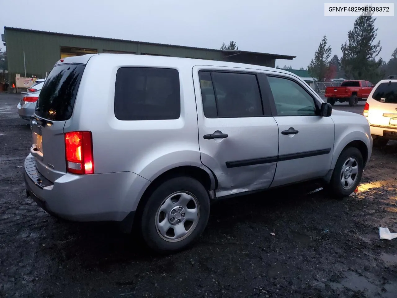 2009 Honda Pilot Lx VIN: 5FNYF48299B038372 Lot: 80392454