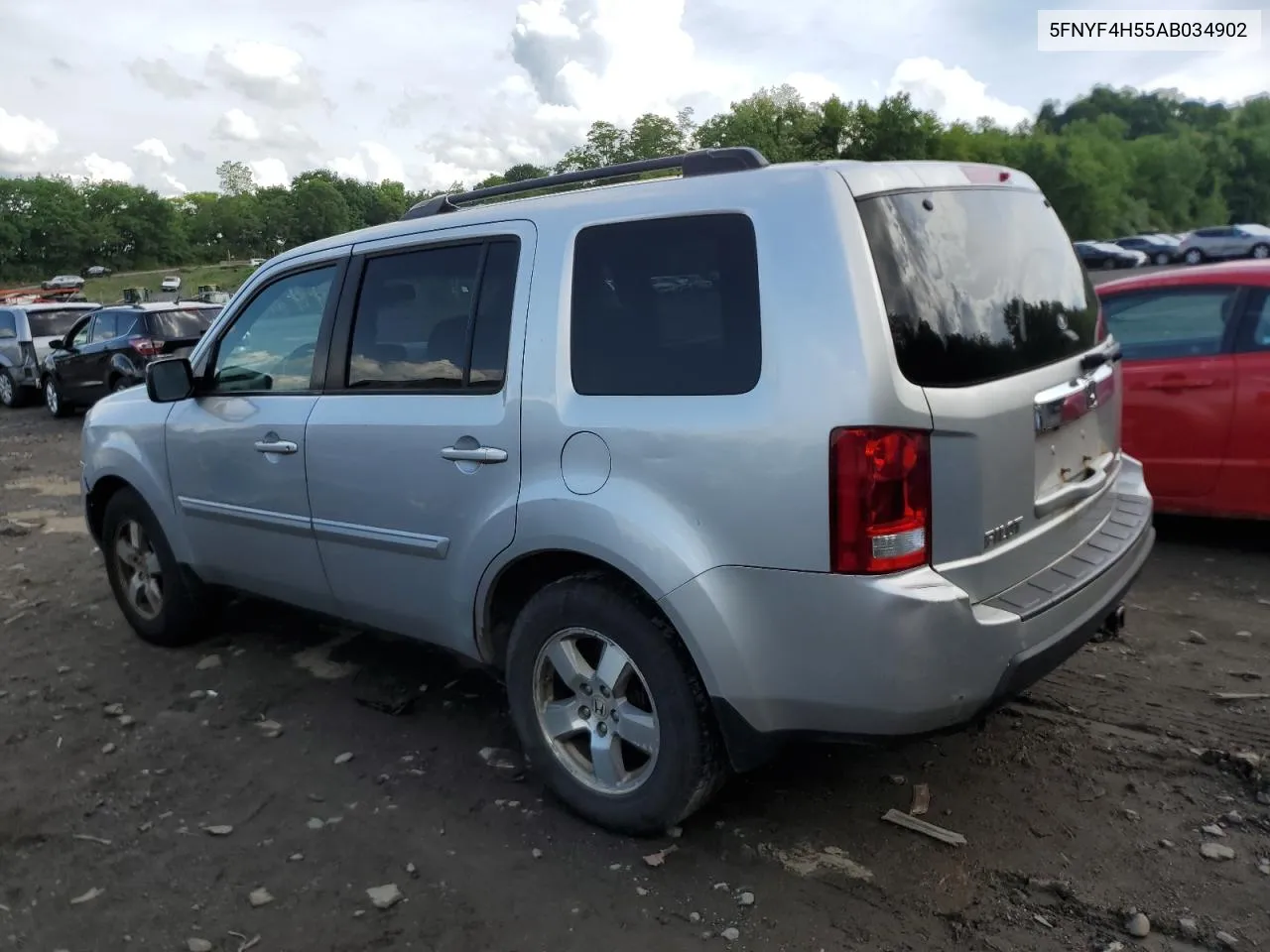 2010 Honda Pilot Exl VIN: 5FNYF4H55AB034902 Lot: 56102194